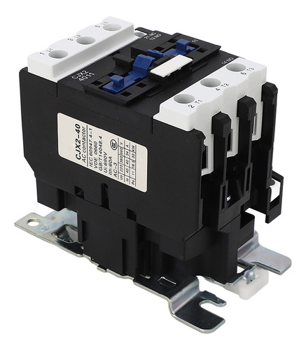 Contactor Eléctrico Ac Din Rail Mount, 3 Polos, Bajo Voltaje