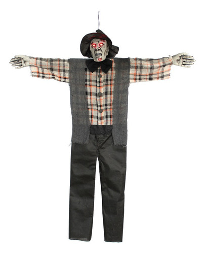 Decoracion Halloween Colgante Fantasma Granjero Zombie Led