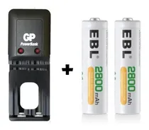 Comprar Pilas Baterias Aa Recargables 2800mha + Cargador 