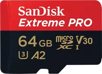Comprar Memoria Micro Sd 64gb Sandisk Extreme Pro U3 V30 A2 200mb\u002Fs
