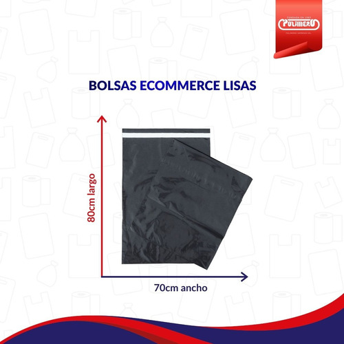 50 Sobres Bolsas Ecommerce Liso Negro Nº6 70x80+5