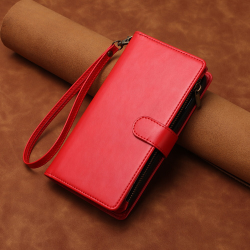 Compatível Com Capa Oppo Find X5 Lite, Porta-cartões, Zíper