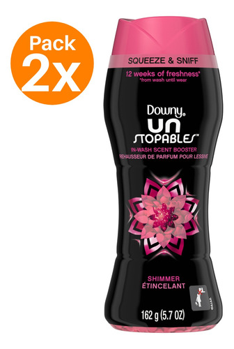  Downy Beads Unstopables Shimmer 162g Aroma Lavado 2uds