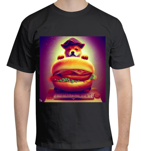 Playera Diseño Shiba Inu King Ff Burger