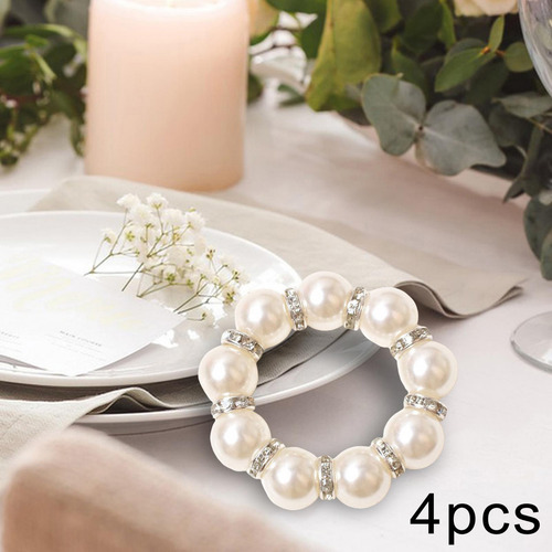 3 X 4 Servilleteros Con Cuentas, Decoración De Eventos De