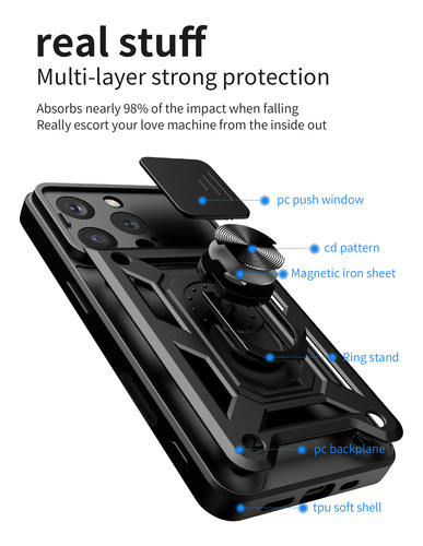 Funda Para Teléfono De La Serie Oppo, Funda Protectora Para Lentes De Cámara, Funda Deslizante Con Soporte Magnético Para Coche, Color Plateado