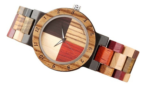 Reloj De Dama Joefox Bambu Estuche Madera