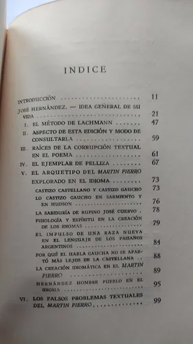 Martin Fierro José Hernández Edición Crítica Leumann (Usado)
