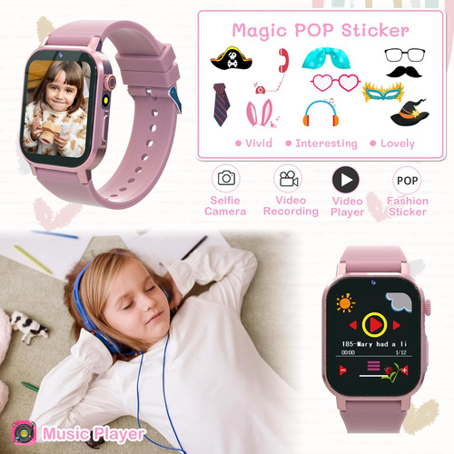 Reloj Inteligente Para Niñas Con Pantalla Hd Y Cámara