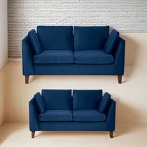 Comprar Juego De Sala Ilai 3-2  Con 5 Cojines Decorativos En Tela 