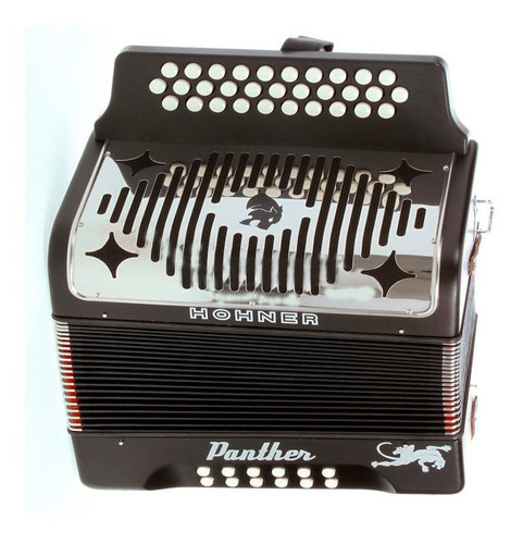 Ftm Acordeon A Botones Hohner Phanter Ii Negro