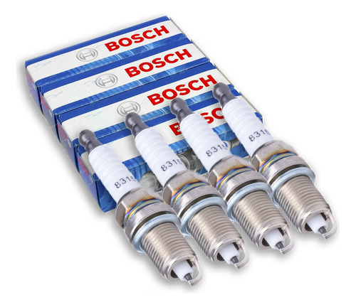 4 Bujias Bosch Vw Gol Trend Suran Fox Voyage Apto Gnc