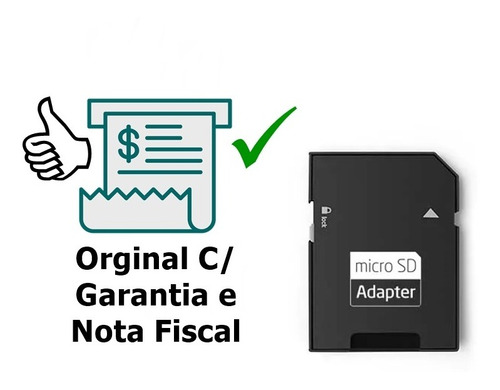 Adaptador Para Micro Cartão Sd Multilaser Original C/ Trava 