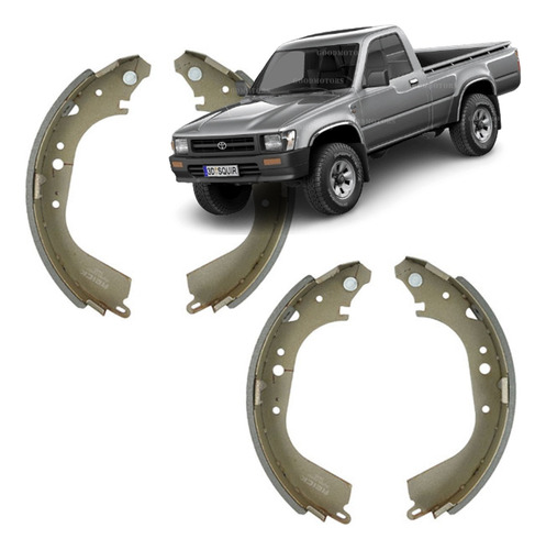 Juego Balatas Toyota Hilux 2.8 3l 2rzfe Rzn168 4wd 1998/206