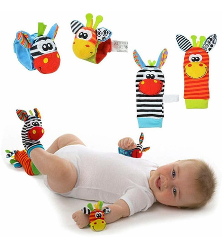 Set Lamaze Juguete Bebe Estimulacion Temprana Muñecas 4 Pzas