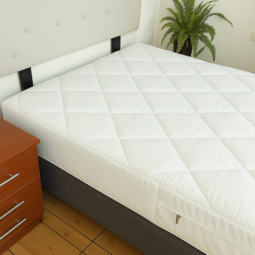 Forro De Colchon 1.5 Plz 30cm Acolchado Impermeable Algodon