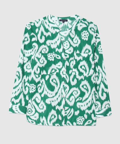 Blusa Mujer Patprimo M/l Verde Algodón 30123099-60353