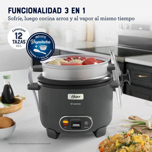 Oster Arrocera 3 En 1 , 12 Tazas