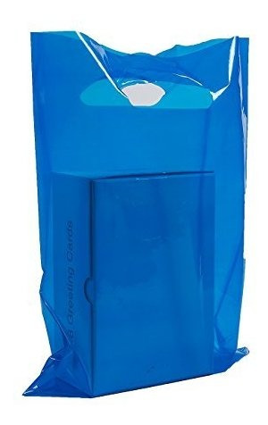 Bolsa Plastico Para Mercancia Azul 9 12 100 Unidade