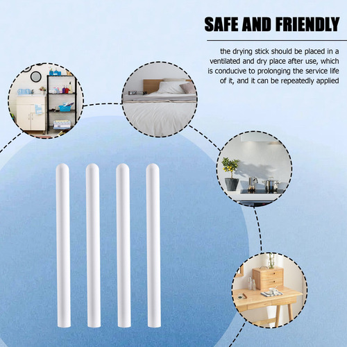 4pc Drying Rod Stick Diatomite Moisture Absorbing Stick Clea