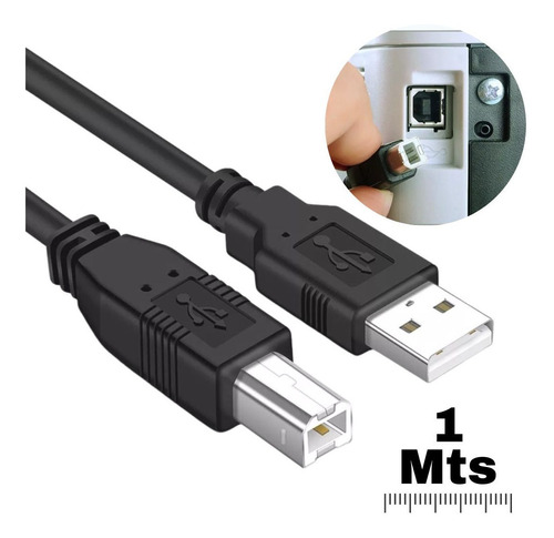 Cable Impresora Largo / 1 Metro - Usb 2.0 Tipo B