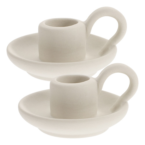 Portavelas, Soporte De Porcelana, Cerámica, 2 Unidades