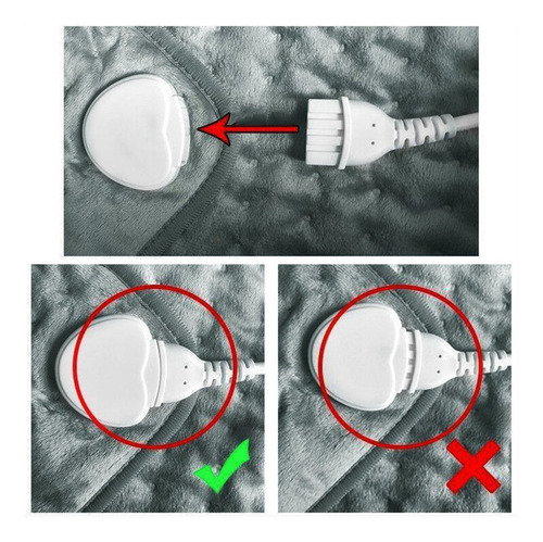 Tapete De Aquecimento Elétrico Terapêutico Lavável E