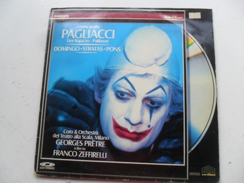 Opera Pagliacci Cd Video Opera Cdv No Laser Disc Grande 