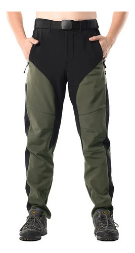 Pantalón Cargo Casual Para Hombre  De Forro Polar  Para Esqu