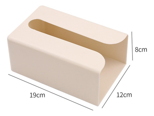 Caja De Cubierta De Papel Tisú Estante De Baño Beige