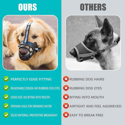 Bozal Para Perro,bozal Para Perro Ajustable, Ajustable Y