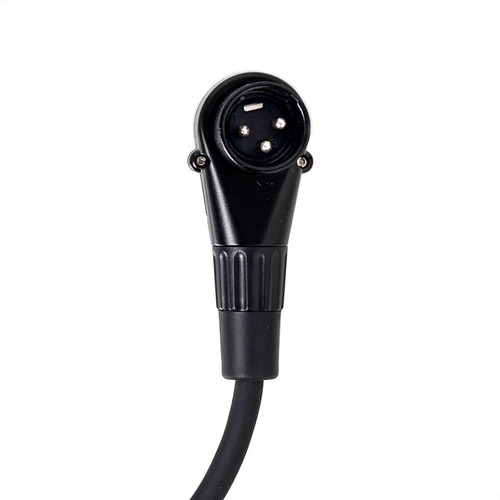 Cabo Xlr Macho 90º Graus Para P10 Fêmea Mono 20cm