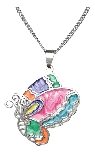 comprar Dije Mariposa Lateral Grande C\u002Fcadena Todo Acero Qui (ce)