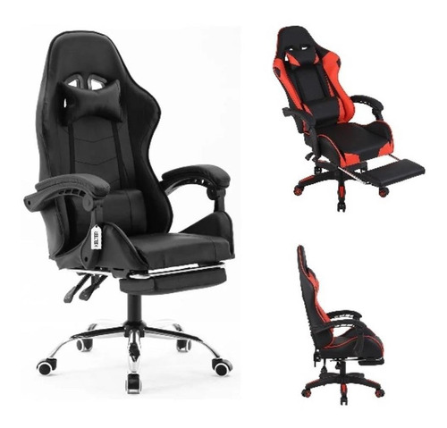 Cadeira Gamer Escritorio Fire Preta Ergonomica Profissional