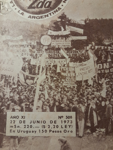 Regreso De Peron A La Argentina 20 De Junio 1973 Historico (Usado)
