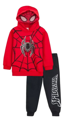 Conjunto Spiderman Buzo Mascara Y Pantalon Frisa Marvel®