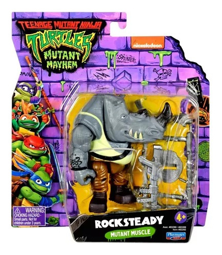 Tmnt Mutant Mayhem Tortugas Ninja Rocksteady Nickelodeon
