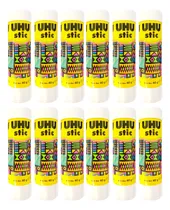 Comprar 12 Pegamentos Adhesivos En Barra Uhu Stic 40g