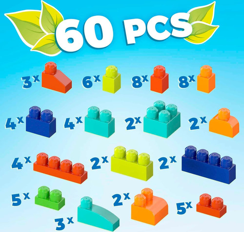 Fisher Precio Build N Play Set De Mega Bloks Con 60 Bloques