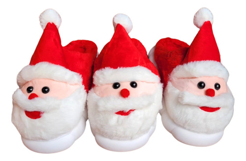 Pantufla Sandalia Santa Claus Navidad Cómoda Niños