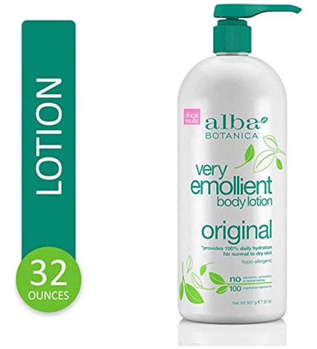 Alba Botanica Muy Emoliente Locion Corporal Original 32 Onz