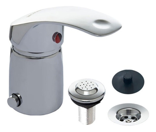 Griferia Bidet Monocomando C/ Transf Vitra Plata Mozart 9409