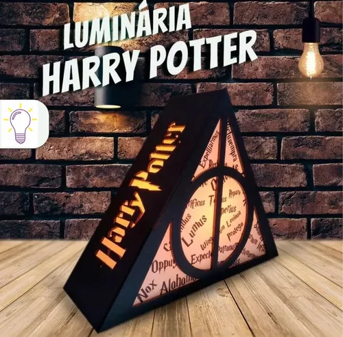 Luminária de mesa Harry Potter , abajur harry potter, decoração hp