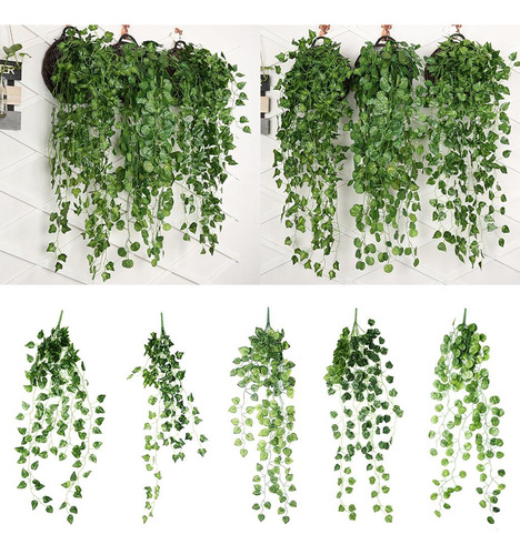 Enredadera Artificial De Hojas Vines De Hierba Colgante