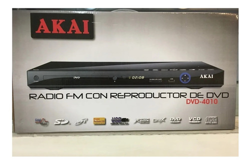 Reproductor Dvd Divx Usb Akai 4010 Hdmi Radio Fm Cuotas