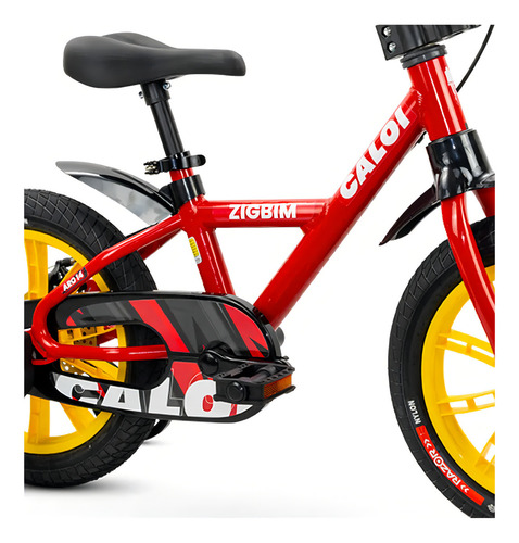 Bicicleta Infantil Aro 14 Caloi Zigbim Com Rodinhas