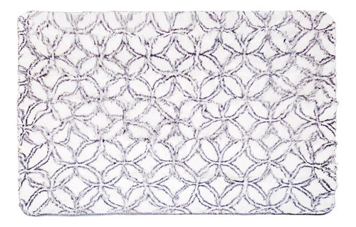 Tapete Para Sala Prizi De Luxo Geométrico - Cinza/branco - 2 Comprimento 240 cm Cor Cinza Largura 0.024 m