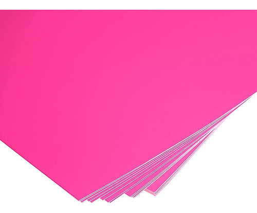 Papel Neon 180g A4 Amarelo, Laranja, Verde Ou Pink 20 Folhas Cor Pink Neon