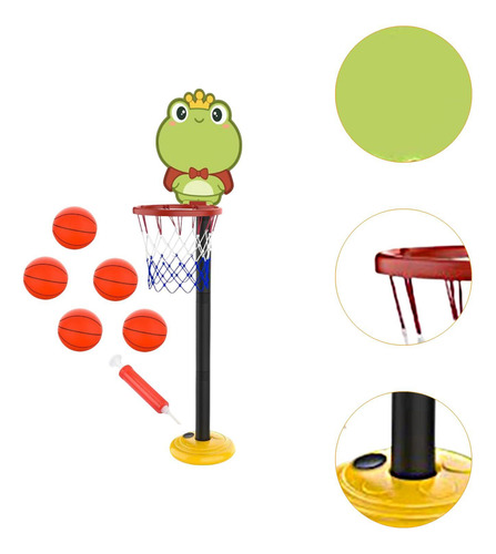 Juego De Aro De Baloncesto Para Niños, Cesta De Verde