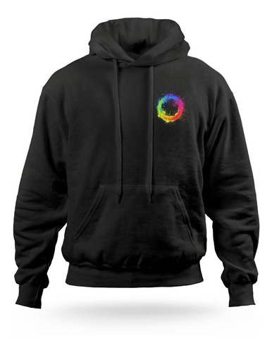 Buzo Hoddie Motivo Circulos Arcoiris Lgbt